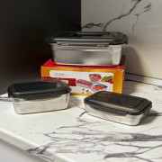 ظرف غذا سه تیکه مستطیل یونیک