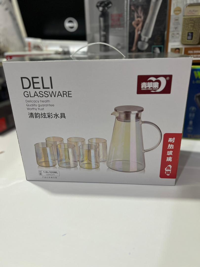 پارچ و لیوان 7پارچه دلی مدل مخروطی